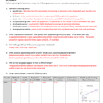 Lab  Human Population Growth Answer Key As Well As Population Ecology Graph Worksheet Answers