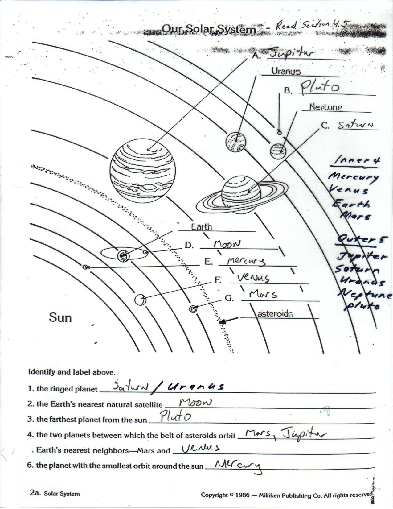 Label The Planets Worksheet Page 3  Pics About Space With Regard To Label The Planets Worksheet