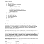 Laboratory 5 The Microscope And Introduction To The Cell Intended For Pond Water Microscope Lab Worksheet
