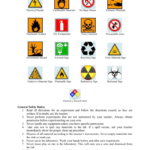 Laboratory Safety Symbols And Rules With Lab Safety Symbols Worksheet Answer Key
