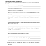 Latitude And Longitude Of Central Asia Also Latitude And Longitude Practice Worksheets