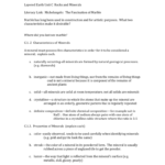 Layered Earth Unit C1 Minerals Worksheet Key Within Properties Of Minerals Worksheet