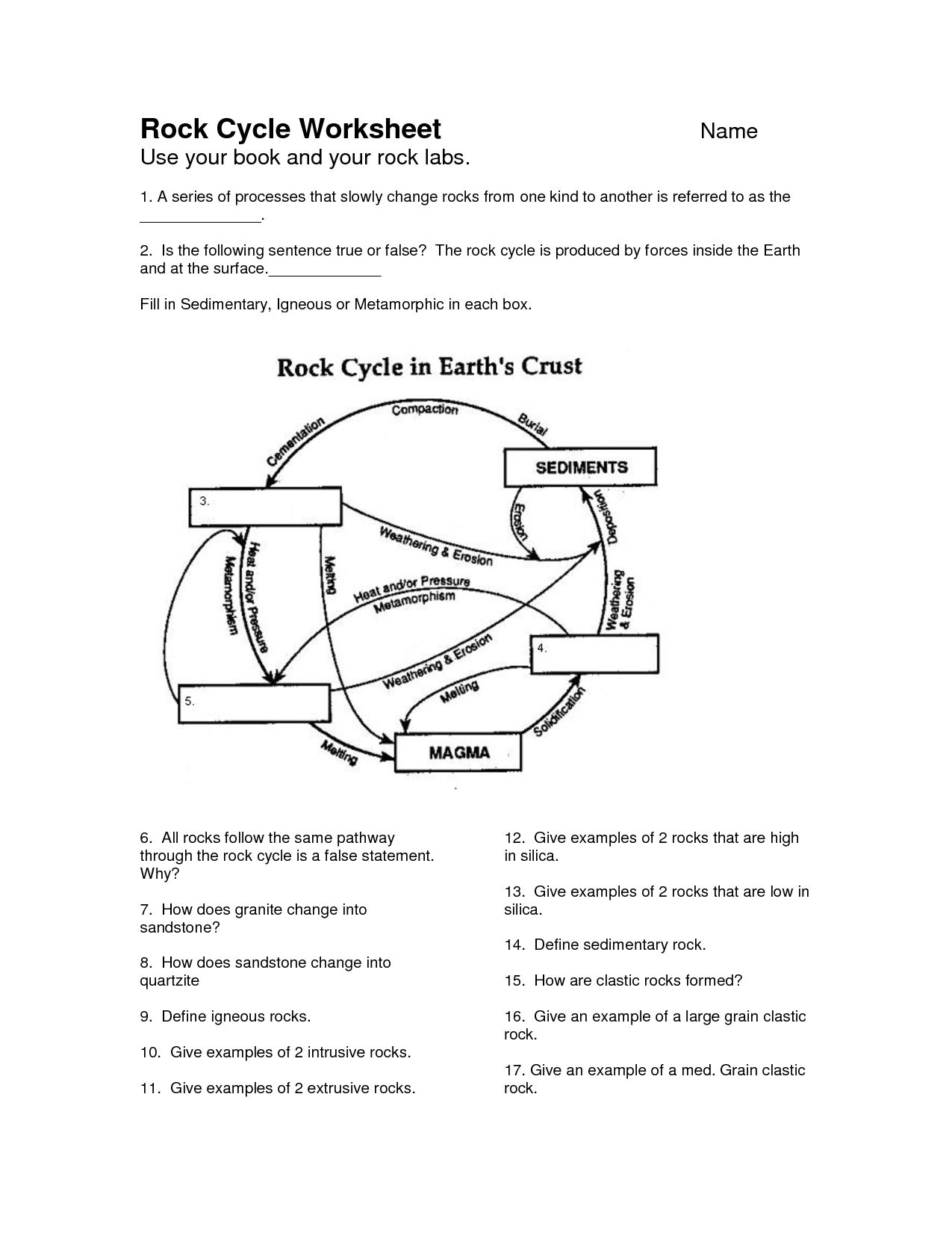 Layers Of The Earth Worksheets Middle School  Briefencounters Within Layers Of The Earth Worksheets Middle School