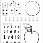 Learning Numbers 1 – 12 Worksheets And Flash Cards  Queen Of The As Well As Pre K Number Worksheets
