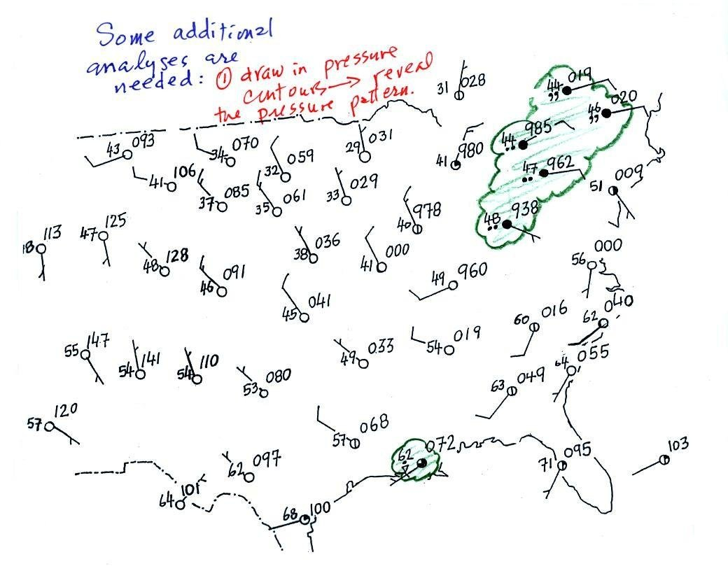 Lecture 8  Surface Weather Map Analysis Pertaining To Reading A Weather Map Worksheet Answer Key