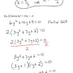 Lecture Notes With Regard To Solving Polynomial Equations By Factoring Worksheet With Answers