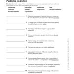 Lesson 3  Particles In Motion For Heat Transfer Vocabulary Worksheet