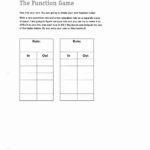 Lesson Plan 1 Or Writing A Function Rule Worksheet