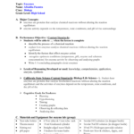 Lesson Plan And Data Analysis Worksheets High School Science