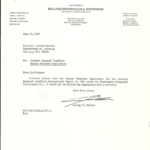 Letter From George E. Merker To Business License Service, Department ... Within Olympia Business License