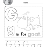 Letter G Alphabet Activity Worksheet  Doozy Moo Along With Letter G Printable Worksheets
