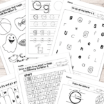 Letter G Worksheets  Alphabet Series  Easy Peasy Learners Or Letter G Tracing Worksheets Preschool