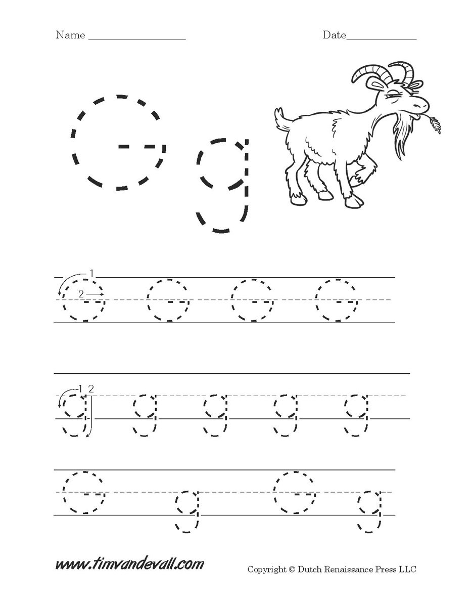 Letter G Worksheets  Preschool Alphabet Printables Along With Printable Letter Worksheets For Preschoolers