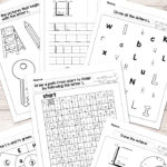 Letter L Worksheets  Alphabet Series  Easy Peasy Learners Throughout Easy Preschool Worksheets