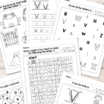 Letter V Worksheets  Alphabet Series  Easy Peasy Learners With Letter V Worksheets