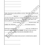 Letter Writing On Water Pollution  Esl Worksheetsgupta With Regard To Water Pollution Worksheet