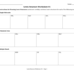 Lewis Structure Worksheet 1 Along With Lewis Structure Worksheet With Answers