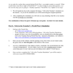 Life In The Trenches” During World War I Along With Life In The Trenches Worksheet