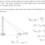 Lighthouse Keeper Students Are Asked To Find The Difference Between With Angle Of Elevation And Depression Worksheet Pdf