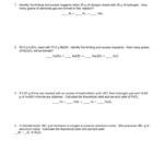 Limiting Reactants Worksheet With Regard To Limiting Reagent Worksheet