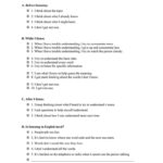 Listening Skills Checklist Worksheet  Free Esl Printable Worksheets Throughout Listening Skills Worksheets