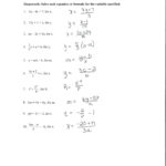 Literal Equation Solver Math Solve Literal Equations N Mathway Within Literal Equations Worksheet 1 Answer Key