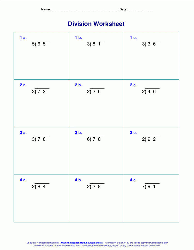 Long Division Worksheets For Grades 46 For 5Th Grade Long Division Worksheets Pdf