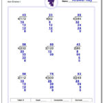 Long Division Worksheets With 6Th Grade Math Worksheets With Answer Key