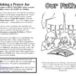 Lord's Prayer For Children Free Prayer Coloring And Prayer Crafts Within Our Father Prayer Worksheet
