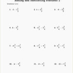Lovable Adding Fractions With Unlike Denominators Worksheet  Worksheet Pertaining To Subtracting Fractions With Unlike Denominators Worksheet