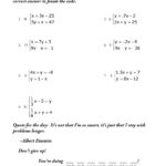 Ls 3 Solving Systems Of Equations Using Simple Substitution Part Inside Solving Systems Of Linear Equations By Elimination Worksheet Answers