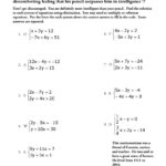 Ls 8 Solving Systems Using Elimination Finding The Least Common Or Solving Systems Of Equations By Elimination Worksheet