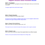 Magnetic Attraction Worksheet Answers With Regard To Worksheet Intro To Magnetism Answers