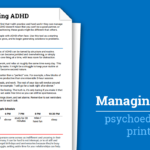Managing Adhd Worksheet  Therapist Aid With Regard To Adhd Worksheets For Youth
