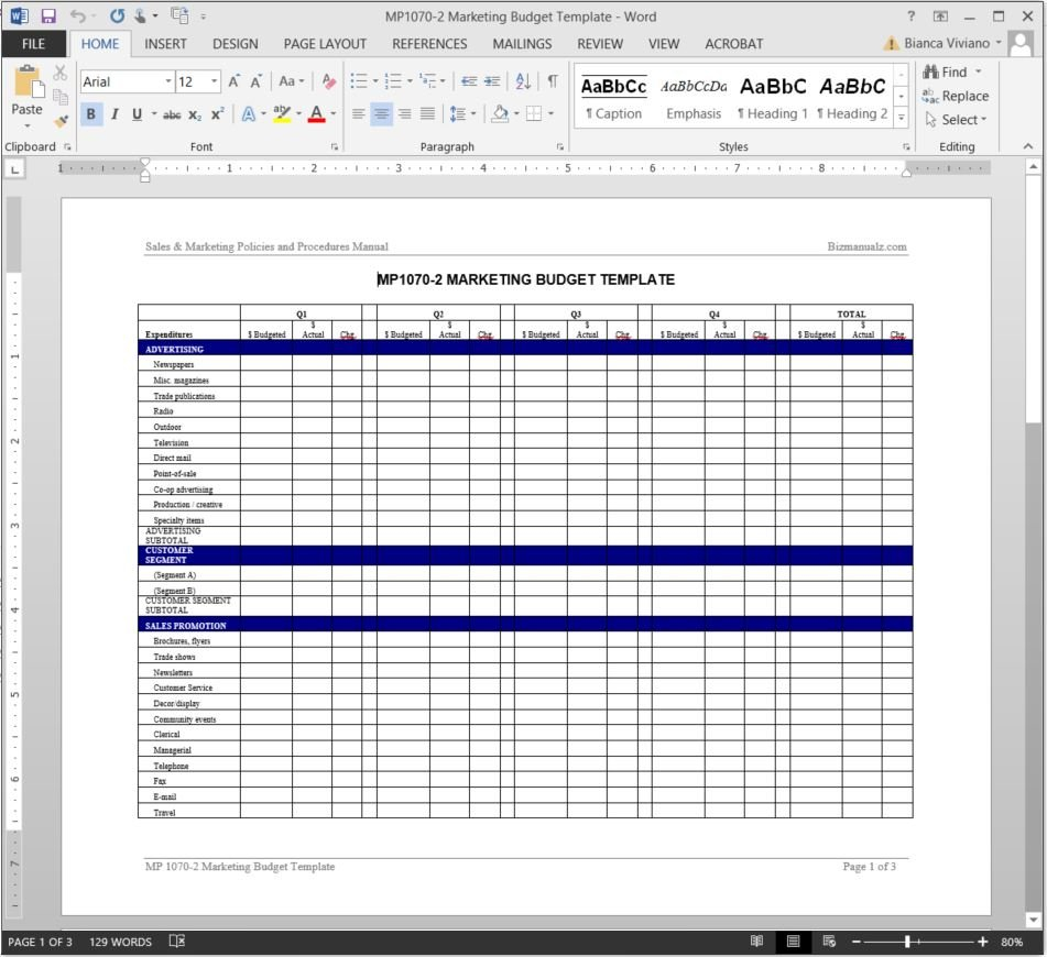 Marketing Budget Worksheet Template And Budget Worksheet Template