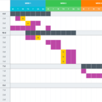 Mastering Your Production Calendar [Free Gantt Chart Excel Template] In Excel Spreadsheet Gantt Chart Template