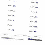 Math Handbook Transparency Worksheet Answers Worksheets Operations As Well As Operations In Scientific Notation Worksheet