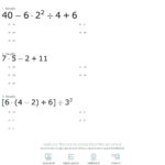 Math Order Ling Free Math Order Of Operations Worksheets – Almuheetclub Pertaining To Order Of Operations Worksheet 6Th Grade