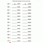 Math Place Value Worksheets 2 Digit Numbers Or Time Worksheets For Grade 1