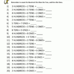 Math Place Value Worksheets To Hundreds In Place Value Worksheets Grade 5