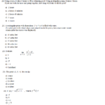 Math Plane  Sat Math Level 2 Practice Test B Intended For Sat Math Practice Worksheets With Answers
