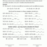Math Worksheets 5Th Grade Exponents And Parentheses Inside Exponent Worksheet Answers