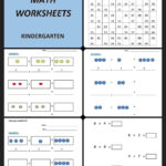 Math Worksheets For Kindergarten 41 Printable Worksheets  Etsy Within Math Worksheets Preschool Kindergarten