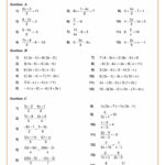 Maths Worksheets  Ks3  Ks4 Printable Pdf Worksheets Inside Solving Linear Equations Practice Worksheet