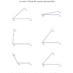 Measuring Angles A For Measuring Angles Worksheet Answer Key