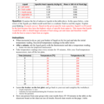 Measuring Heat Transfer Worksheet Answers Pertaining To Heat Transfer Worksheet Answers