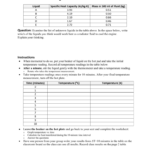 Measuring Heat Transfer Worksheet For Heat Transfer Worksheet Answers