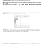 Measuring Mass Lab 50 Points Possible Pertaining To Triple Beam Balance Worksheet