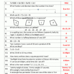 Mental Math 4Th Grade Throughout Grade 8 Maths Worksheets With Answers
