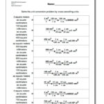 Metric Si Unit Conversions Within Metric Conversion Worksheet